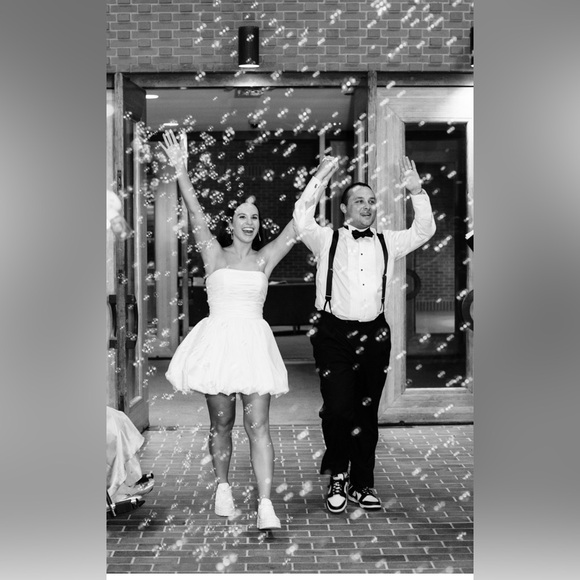 Amsale Taffeta Mini Dress - Picture 5 of 6